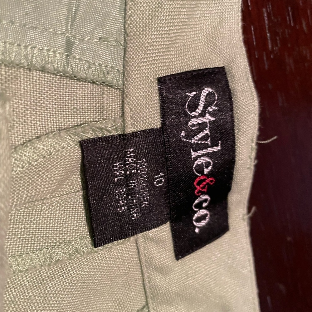 Cropped, linen, Style & Co. Capris